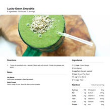 Load image into Gallery viewer, Green Smoothie Recipes